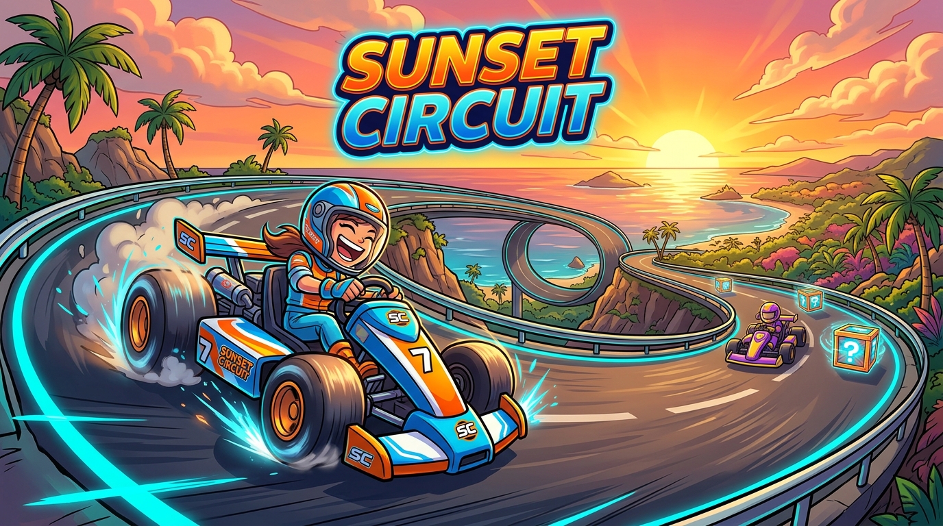 Sunset Circuit — Kart Racing